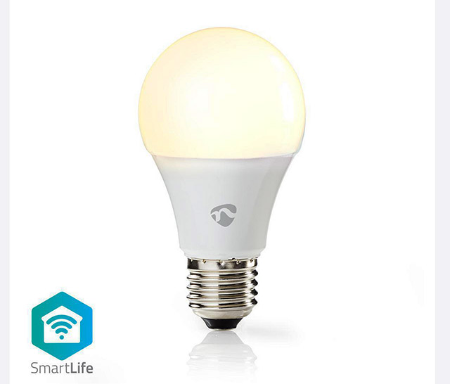 Wi-Fi smart LED lamp, Warm White, 9W (60W), E27