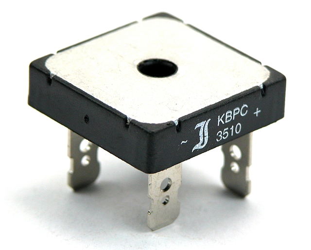 KBPC1010 Bridge 1000V 10A SQUARE FASTON (afb.F)