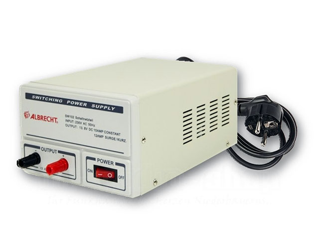 Benchtop power supply with fixed voltage 13.8V 10 Amp (12A peak)