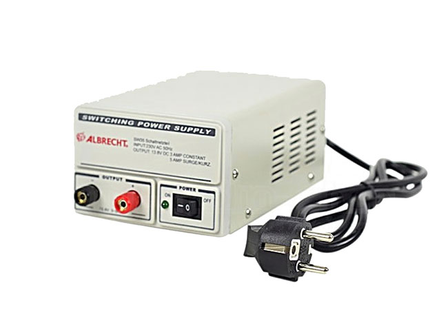 Benchtop power supply with fixed voltage 13.8V 3 Amps (5A peak